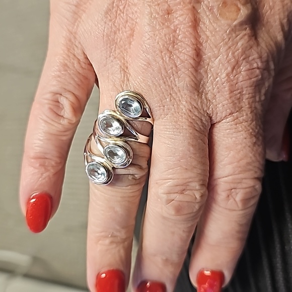 Silver ring with aquarium - Picture 4 of 4